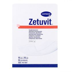 Zetuvit pansements absorbants - 10x10cm