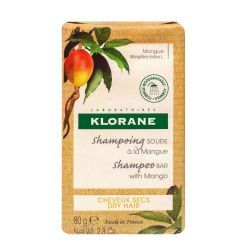 Klorane Shampoing solide Mangue pour cheveux secs - 80g