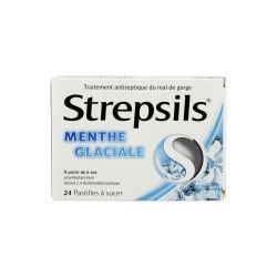 STREPSILS MENTHE GLACIALE BOITE 24 PASTILLES