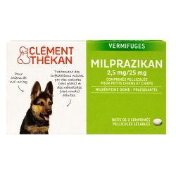 Clément Thekan Milprazikan Vermifuges Chiots - 2 comprimés