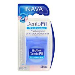 INAVA Dentofil Chlorhexidine Ciré très fin - 50m