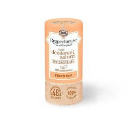 Respectueuse Mon Déodorant Naturel Pêche de Vigne Bio - 50 g