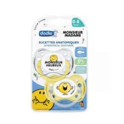 Sucette Anatomique Monsieur Madame Heureux - Lot 2
