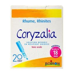 Boiron CORYZALIA, solution buvable en récipient dés 18 mois - 20 unidoses