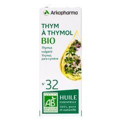 Arkopharma Huile Essentielle Thym à Thymol (Thymus vulgaris) Bio n°32 - 5 ml