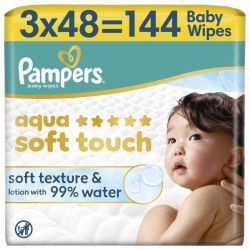 Lingette Harmonie Aqua Soft Touch - 3 paquets de 48 unités