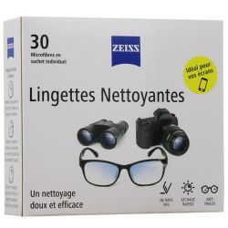 Lingettes nettoyantes pour lunettes - 30 Sachets