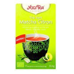 YOGI TEA Thé Vert Matcha Citron Bio - 17 Sachets 1,8g