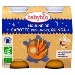 Petit pot Bonne Nuit - Mouliné de Carotte des Landes & Quinoa, 2x200gr