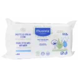Lingettes de coton Bio à l'eau - 60l