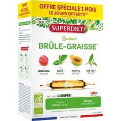 Quatuor Brûle-graisse Bio 20+ - 10 ampoules
