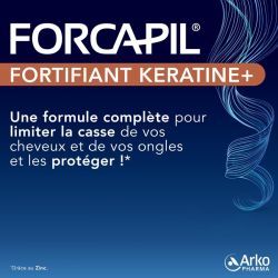 Forcapil Fortifiant Kératine+ - Programme 3 mois