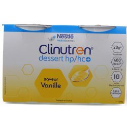 Clinutren Dessert HP/HC+ saveur vanille - 4x200g