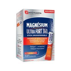 Magnésium ultra fort 360 mg - 30 sticks orodispersibles