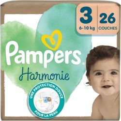 Couches Harmony - Taille 3, 26 unités