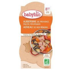 Menus Aubergines de Provence façon Moussaka Agneau de France - Bols 2x200g