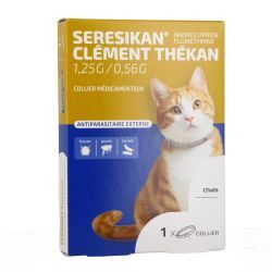 Seresikan collier antiparasitaire - Chat - 1 collier de 38 cm