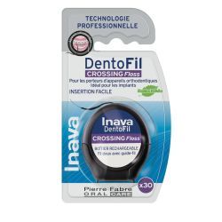 DENTOFIL Crossing Floss - fil dentaire pour appareils ortho ou implants