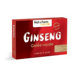 Nat&Form Ginseng + Gelée Royale Panax Meyer - 30 ampoules