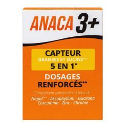 Anaca3 + Capteur Graisses et Sucres 5en1 - 120 Gélules