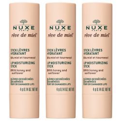 Nuxe Rêve de Miel Stick Lèvres Hydratant - 4 g 2 + 1 Offert