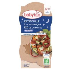 Menus Du Soir Ratatouille à la Provençale Riz de Camargue Basilic - Bols 2x200g