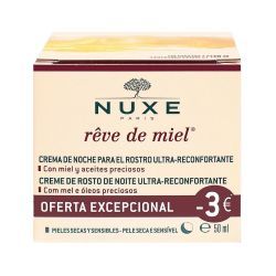 Nuxe Rêve de Miel Crème Visage Ultra-Réconfortante Nuit - 50 ml 