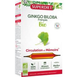 Ginkgo Biloba Bio - 20 ampoules