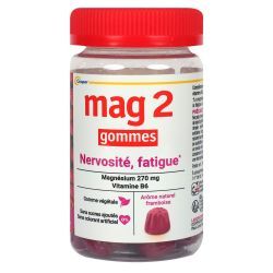 Mag 2 Gommes Nervosité Fatigue Framboise - 45 Gummies