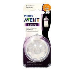 Avent Natural Tétines à Débit Rapide 6 Mois et + - 2 unités