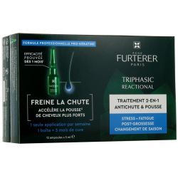 Triphasic Reactional Traitement antichute réactionnelle - 12 Ampoules - 12 ampoules de 5 ml