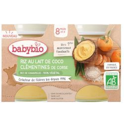 Desserts Lactés Riz au Lait de coco Clémentines de Corse - Pots 2x130g