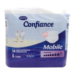 Confiance Mobile Sous-vêtements absorbants - Paquet de 14