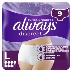 Culottes pour Fuites Urinaires Plus - Taille L 44-54