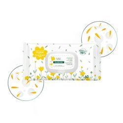 Lingettes nettoyantes à l'eau - 60 lingettes