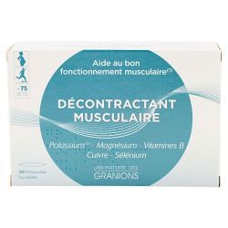 GRANIONS® Décontractant Musculaire - 30 ampoules