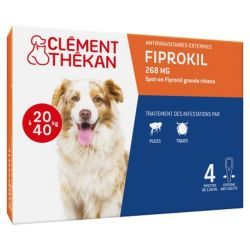 Fiprokil Spot On Chien 20-40kg - 2,68ml x4 pipettes