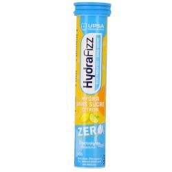 HydraFizz Hydra Sans Sucre goût citron - 16 comprimés effervescents