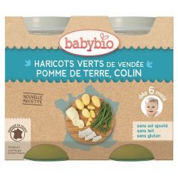 Petit Pot Menu Pomme de Terre & Haricots Verts du Val de Loire, Colin - 2x200g