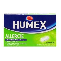 HUMEX ALLERGIE CETIRIZINE 10 mg - 7 comprimés pelliculés sécables