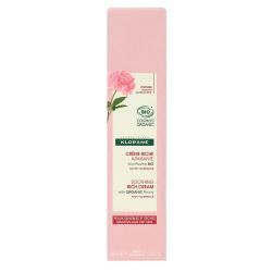 Klorane Crème Riche Apaisante à la Pivoine Bio - 40 ml