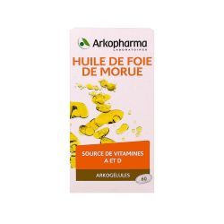 Arkogélules Huile de Foie de Morue - 60 gélules