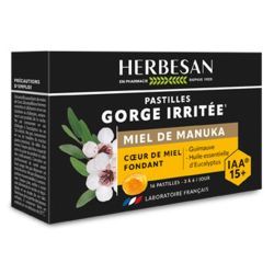 Pastilles Manuka Cœur Fondant IAA15+ - Boite de 16 billes