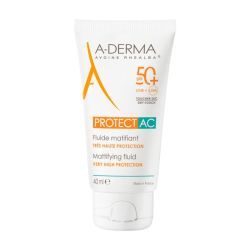 A-DERMA PROTECT AC Fluide solaire visage matifiant SPF50+ - 40ml