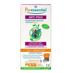 Puressentiel Anti-Poux Shampooing Masque Traitant 2 en 1 - 150ml