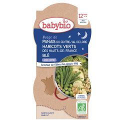 Menus Du Soir Haricots verts de nos régions Panais du Centre-Val de Loire Blé - Bols 2x200g