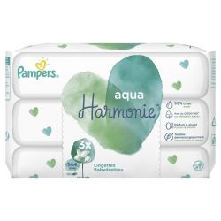  Pampers Lingettes Harmonie - 3x48 unités