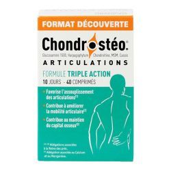 Chondrostéo+ Triple Action - 40 comprimés