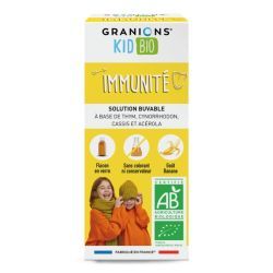 Kid Bio Immunité - Solution Buvable Aux Plantes Goût Banane - 125 ml