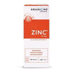 Zinc 15 mg - 60 gélules